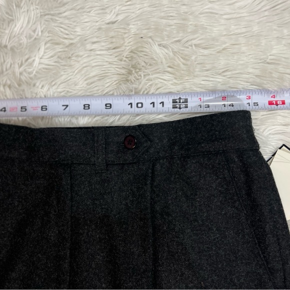 Vtg Wool blend Trouser Pants Pleated Wide Taper Leg Women’s Sz 14 High Waist - Picture 15 of 15